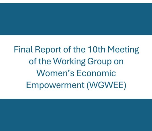 Final report of the 10th WGWEE